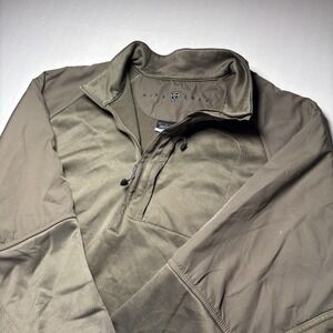 Nike Golf 1/4 Zip Pullover Jacket Mens Large Tour Performance Therma Fit Gray